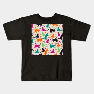 Dark Colors Matisse Cats Kids T-Shirt